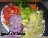 Shinkafa da wake da saladmatakin girki4 hoto
