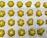 【親子共廚】杏仁抹茶奶油曲奇餅乾🍪的食譜步驟4照片