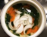 A picture of step 2 of Quick Miso Soup with Whatever's on Hand.
