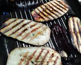 Foto del paso 5 de la receta: Berenjenas asadas, con pollo y queso 🍆 🧀 🐔