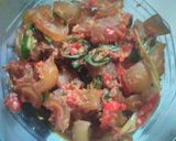Foto langkah ke 4 dari resep Tumis kikil cabe ijo.