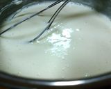 A picture of step 3 of Omelet Rice with Mentaiko Cream Sauce.