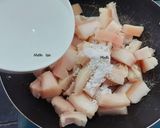 Hình bước làm 2 của món Da HEO chiên phồng - giòn