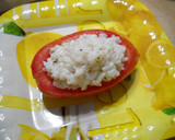Foto del paso 10 de la receta: Tomates rellenos de arroz, con y sin atun (sin mayonesa)