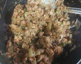 A picture of step 4 of Fajita chicken box pattice.