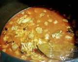A picture of step 4 of Aalu soyabean pulav.