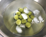 A picture of step 8 of Matcha Shiratama Anmitsu.