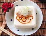 A picture of step 4 of Father’s Day Fun! Decorated Chilled Tofu Art.