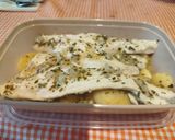 Foto del paso 12 de la receta: Filetes de Lubina al horno con Limón y patatas