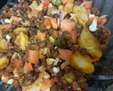 A picture of step 8 of Chana chaat In Bombay style.