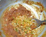A picture of step 3 of Veg bhurji.