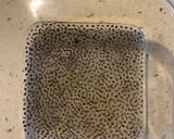 A picture of step 1 of Chia seed pudding.