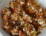 Sprout moth beans papdi chaat recipe step 7 photo