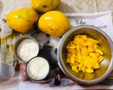 A picture of step 1 of Mango fruit ocean.