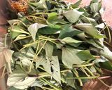 Hình bước làm 1 của món Kim chi cọng khoai lang