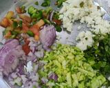 A picture of step 2 of Ragi,oats,moong dal chilla.