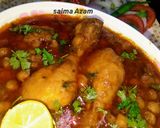 A picture of step 7 of Murgh chana😍مرغ چنہ 😋.