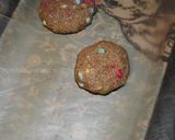 A picture of step 4 of No bake cookies with smarties.