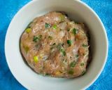 Hình bước làm 1 của món Chả cá thác lác hấp bí ngòi