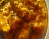 A picture of step 4 of Parwal potato subji.