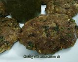 A picture of step 3 of Kachay qeemay k kabab.