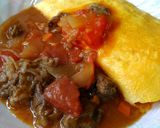 A picture of step 4 of Remake: Omurice with Hayashi Sauce.