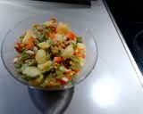 Foto del paso 5 de la receta: Ensalada Templada de (Habichuelas) Judías Verdes con Patata, Maíz y Atún