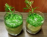 A picture of step 3 of Green topaz mist sparklers.