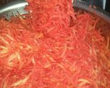 A picture of step 1 of Gajar ka halwa.