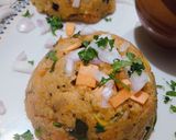 A picture of step 4 of Oats upma.