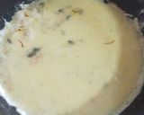 A picture of step 4 of Thandai flavour kesar pista rabdi.