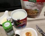 Dried Scallop Pasta With Baked Salmon Steak And Baked Sweet Potato In Coconut Oil recipe step 1 photo
