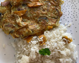 Foto del paso 7 de la receta: Tortilla de champiñones con pollo y verduras