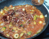 Foto del paso 3 de la receta: Espaguetis con bacon y aceitunas y toque de picante