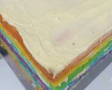 Foto langkah ke 6 dari resep Rainbow Cake Ny. Liem Super Lembut.