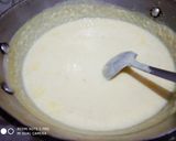 A picture of step 2 of Rabri with Black White Rasgulle.