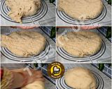 A picture of step 2 of No Egg No Maida Pure Veg Cheesy Garlic Bun And Swirl From Scratch Two Design One Dough.