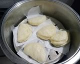 A picture of step 6 of Bao Bun with mushroom filling.