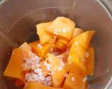 A picture of step 2 of Papaya & subja seed smoothie.