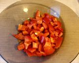 A picture of step 1 of Greek salad.