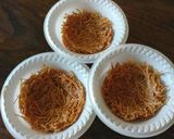 A picture of step 17 of Vermicelli basket with shri khand.