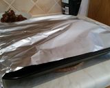 A picture of step 11 of Roast beef with steamed veg and roast potatoes.
