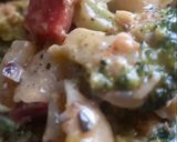 A picture of step 8 of Broccoli Pasta salad.