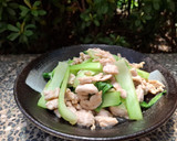 抗癌補骨防憂鬱的-雞茸拌炒青江菜的食譜步驟3照片