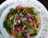 A picture of step 8 of Matra kulche.