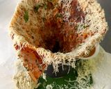 A picture of step 7 of Cone cheesy Masala Dosa with Coconut Tomato Curry.