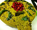 A picture of step 5 of Palak Dhokla / Spinach Dhokla.