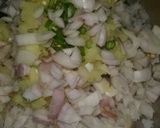 A picture of step 2 of Poha pkode.