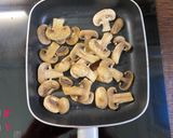 Spenótos-gombás omlett recept fázis 3 fotója