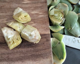 Foto del paso 2 de la receta: Alcachofas con jamón a la bechamel